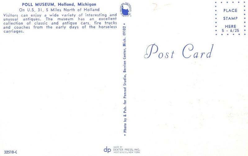 Poll Museum - Vintage Postcard